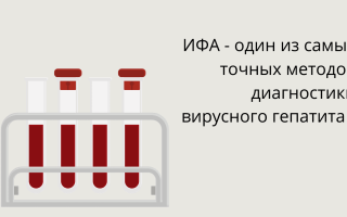 Анализ крови ИФА при вирусном гепатите С