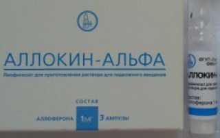 Аллокин Альфа в ампулах: инструкция по пименению