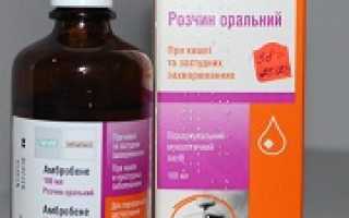 Амбробене раствор для ингаляций и приема внутрь: инструкция по применению