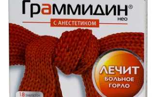 Таблетки Граммидин: инструкция и отзывы людей
