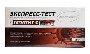 Тест на антитела гепатита С