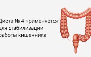 Диета «Стол №4»: главные отличия, меню