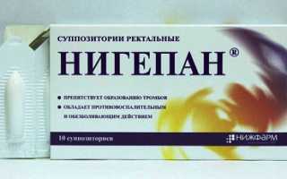 Нигепан свечи