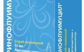 Спрей Ринофлуимуцил